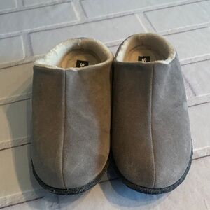 Sorel Gray Suede Indoor Slippers